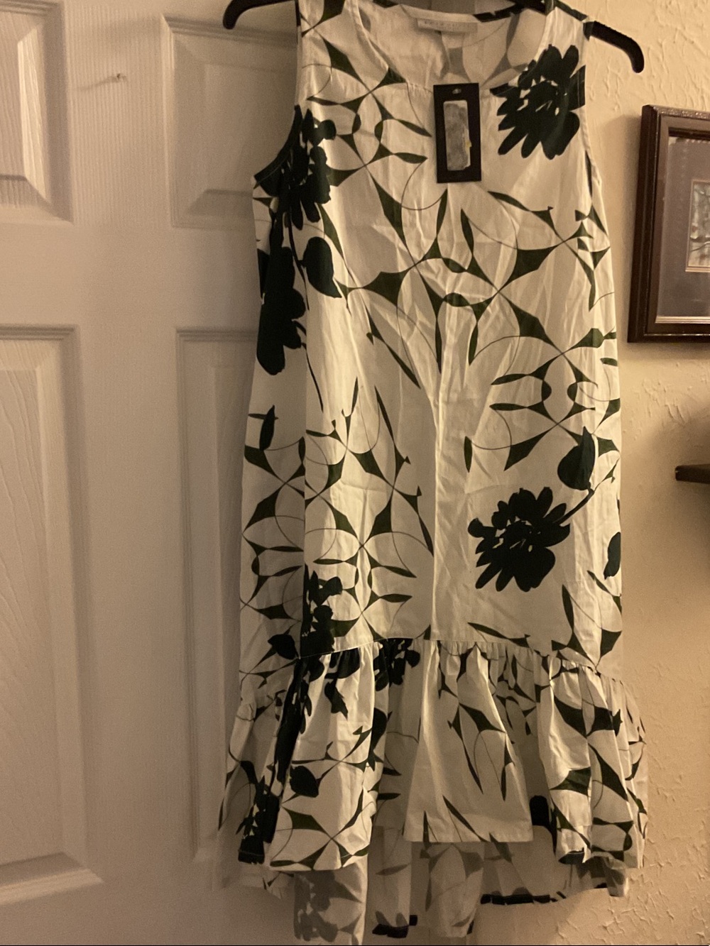 Bryn Walker  White Dress Black/White  Floral Print NWT Retail $229 Size XS